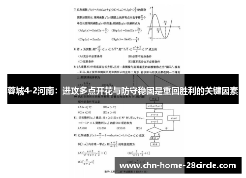 蓉城4-2河南:进攻多点开花与防守稳固是重回胜利的关键因素 蓉城4-2河南:进攻多点开花与防守稳固是重回胜利的关键因素